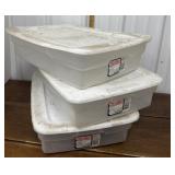 3 Storage Totes *need Cleaning