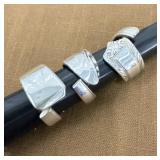 3 Spoon/flatware Rings