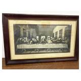 Framed last supper print