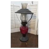 Red oil lamp - needs some tinkering