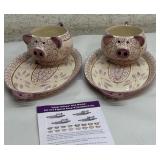 Temp-tations Soup & Sandwich Set/Pigs/ - new