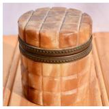 Vintage Alabaster Trinket Box