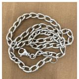 .925 Signed Clasp Necklace