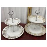 2 Dessert 2 Tier Tidbit trays