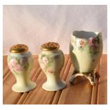 Antique Limoges Toothpick Holder & Noritake Salt