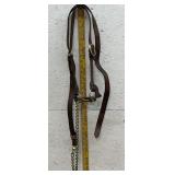 Leather Show Halter w/ Lead Chain