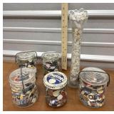 Jars of buttons