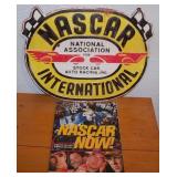 NASCAR Embossed 17" x 13 1/4" Tin Sign & 2008