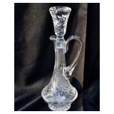 Bohemian Cut Crystal Cruet