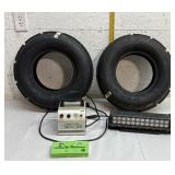 Cyclone Ribbed Tires 21X7-10, Light Bar & Iwata