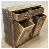 Early Kitchen Cabinet 43/18/40- 2 door/ 2 Bins