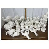 Holland Mold ceramic nativity pieces, ghost *some