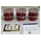 Temp-tations 6 Piece Dipping Dish Set -new