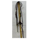 Leather Horse show halter w/leather Lead