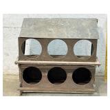 2 Piece Galvanized Chicken nester- 37/22/36