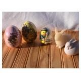 Dept 56 Rabbit, Bunny Candle, Ceramic Eggs, etc.