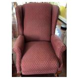 Wingback recliner. Rarely used.  Could use a