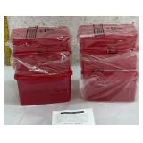 Lock&Lock 6 piece Square Storage Containers- new