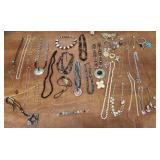 Costume jewelry necklaces bracelets scarf clips