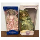 2 Collectible Porcelain Dolls