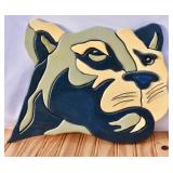 Wooden Penn State (?) Nittany Lion