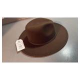 Brand new/ Tags One Size  Fedora W/ Buckle Brown