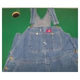 Dickies Dungarees Adult 46x32 Blue Bib Overalls