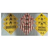 11ï¿½x11ï¿½ Vinyl Adhesive Placards DOT