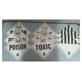 11ï¿½x11ï¿½ Vinyl Adhesive Placards DOT