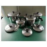 13 Pieces Revere Ware Pots, Pans  & Lids