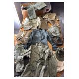 Huge lot womanï¿½s military pins, hats, coats,