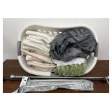 Laundry basket - two 4 panel curtains (38ï¿½x 79ï¿½