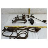 Pulleys, C-clamps, etc .