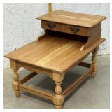 1 Drawer step down End Table(Maple) 21/30/23