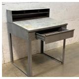 Slant Front Industrial Desk (tin) -35/30/36
