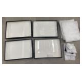 4 Showcase Displays 20x14 And Inserts Various