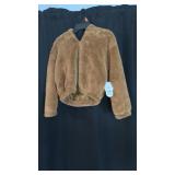 Brand new/tag girls M.(7-8) Faux Fur jacket