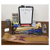 Corded Apple headphones & Office supplies and