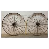 2 Large Iron Wheels 55ï¿½