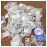 Costume jewelry bagged brooches pins etc