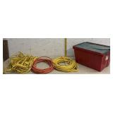 3 Heavy Duty Extension Cords w/Tub