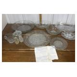 Princess House serving bowls, plates, salt &