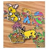 1970's Plastic Easter Magnets-Decorations