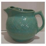 Vintage Yellow Ware Lattice Pattern Ice Lip