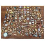 Costume jewelry brooches pins etc