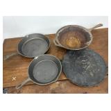 cast Iron Pans & Bake Stone - All Needs Cleaning