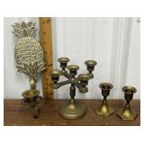 Brass candle holders