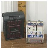 2 banks - Boyds Bears Cast iron & tin