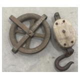 Vintage pulleys
