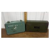 2 Vintage metal boxes- D.B. Smith & Co. Bannee